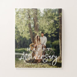 Quebra-cabeça Foto Personalizada do Aniversário de Casamento Fel