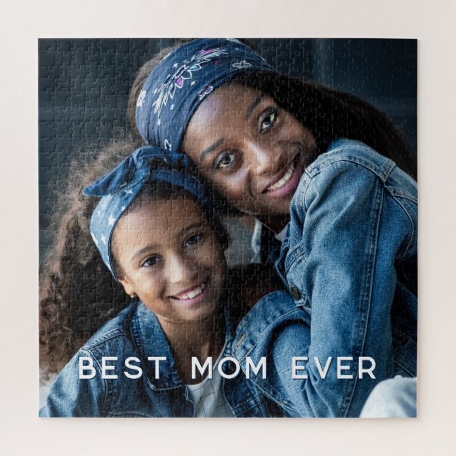 Quebra-cabeça Foto Personalizada Melhor Mãe do Mundo (Vertical)