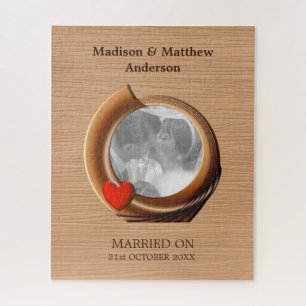 Quebra-cabeça Foto personalizada quadro de madeira