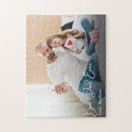 Quebra-cabeça Foto Personalizada Simples do Melhor Pai