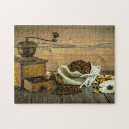 Quebra-cabeça Foto Rústica Do Grinder De Café