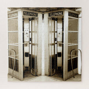 Quebra-cabeça Fotografia de Botas de Telefone Antigo