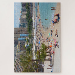 Quebra-cabeça Fotografia de pessoas na praia de Monte Carlo