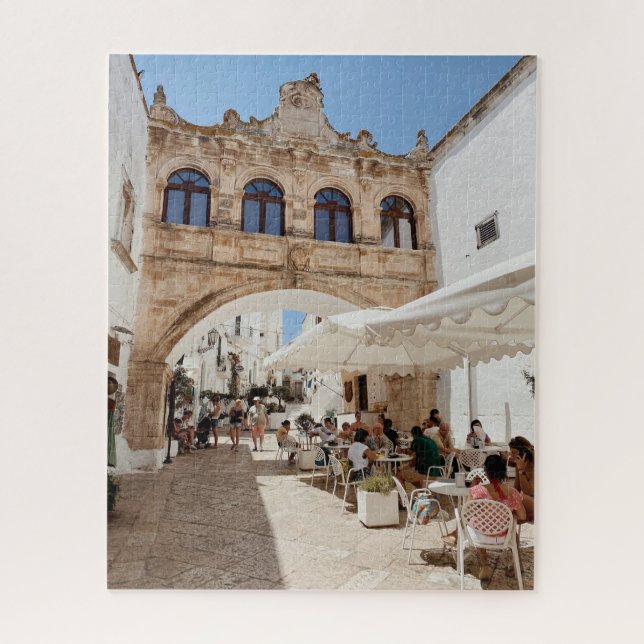 Quebra-cabeça Fotografia de rua em Otranto, Apúlia, Itália (Vertical)