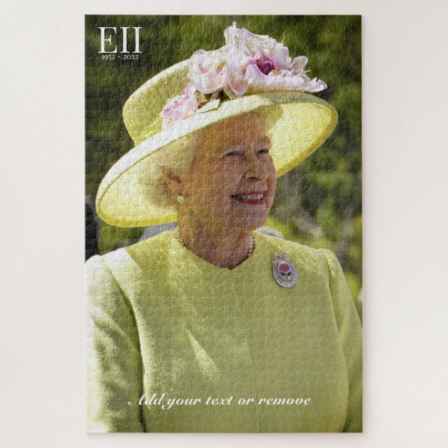 Quebra-cabeça Fotografia de Souvenir da Rainha Elizabeth II (Vertical)