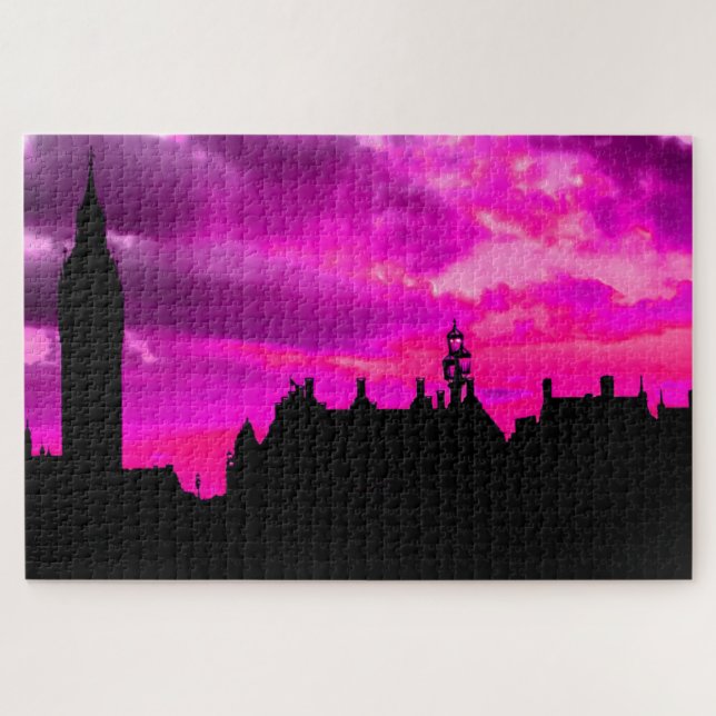 Quebra-cabeça Fotografia de Viagem Art de Londres City (Horizontal)