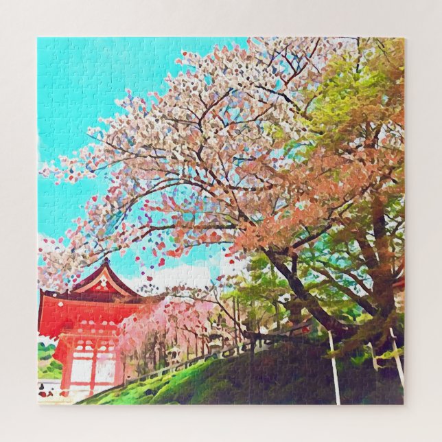 Quebra-cabeça Fotografia de viagem de Cherry Blossom no Japão (Vertical)