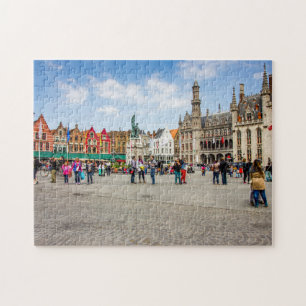 Quebra-cabeça Fotografia do mercado de Bruges
