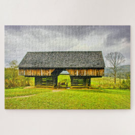 Quebra-cabeça Fotografia do Viagem de Cantilever Barn Cades Cove