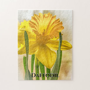 Quebra-cabeça Fotografia floral Primavera de Daffodil amarela