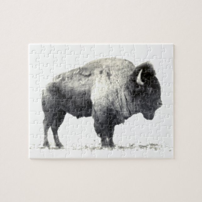 Quebra-cabeça Fotografia histórica do American Bison (Horizontal)