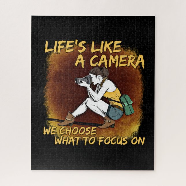 Quebra-cabeça Fotografia - Vida Como Um Fotógrafo De Câmera (Vertical)