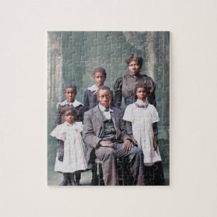 Quebra-cabeça Fotografia Vintage Black Family