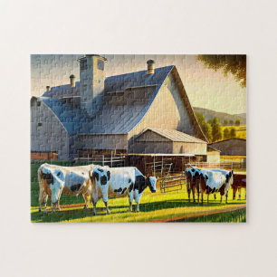 Quebra-cabeça Fotográficas de Vacas Leiteiras Queb
