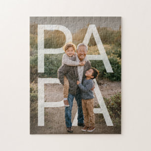 Quebra-cabeça FotoPop Papai Foto Personalizada da Família
