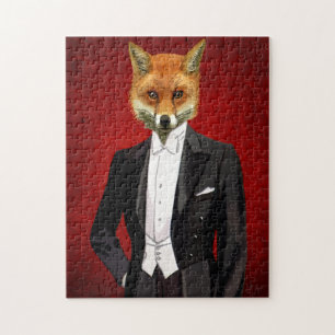 Quebra-cabeça Fox Em Fato De Noite, Retrato