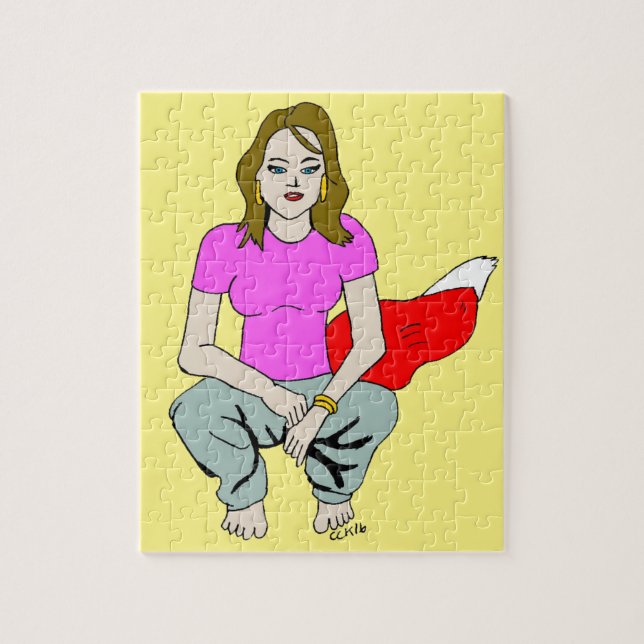 Quebra-cabeça foxy girl  (Vertical)