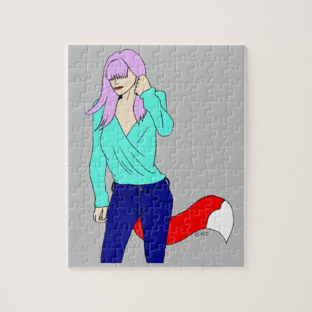 Quebra-cabeça foxy girl   (Vertical)