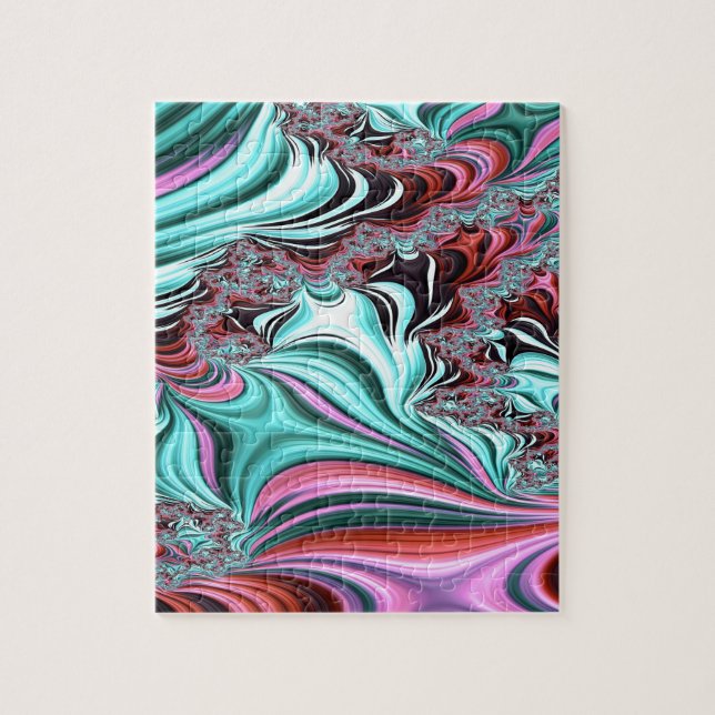 Quebra-cabeça Fractal aciganado 3 do ondeamento (Vertical)