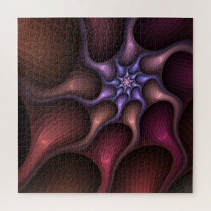 Quebra-cabeça Fractal Colorido de Abstrato brilhante mágico