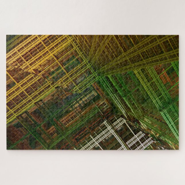 quebra-cabeça fractal da cidade (Horizontal)