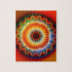Quebra-cabeça Fractal da mandala de Lotus