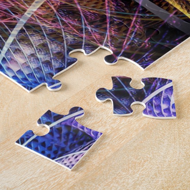 Quebra-cabeça Fractal de apófise abstrato X (Lateral)
