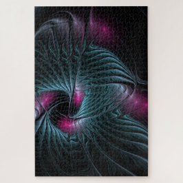 Quebra-cabeça Fractal de Fantasia Colorida abstrato