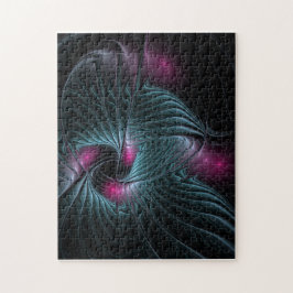 Quebra-cabeça Fractal de Fantasia Colorida abstrato