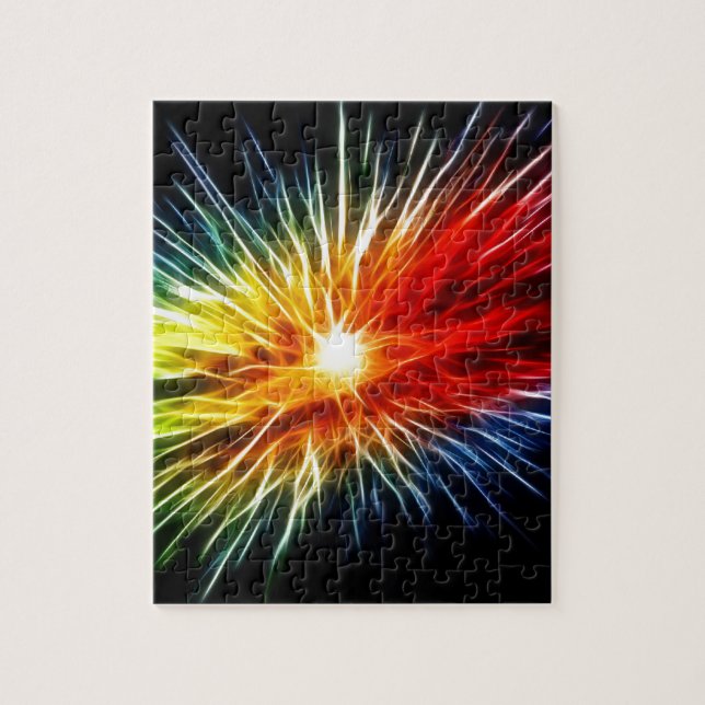 Quebra-cabeça Fractal do arco-íris (Vertical)