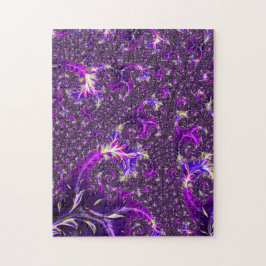 Quebra-cabeça Fractal espiral de Groovy Boho Colorida Vibrante