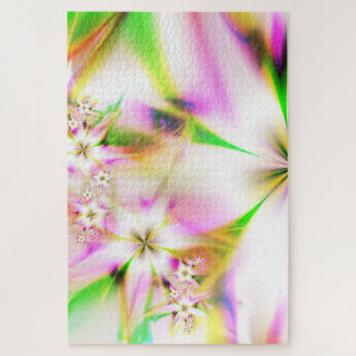 Quebra-cabeça fractal floral