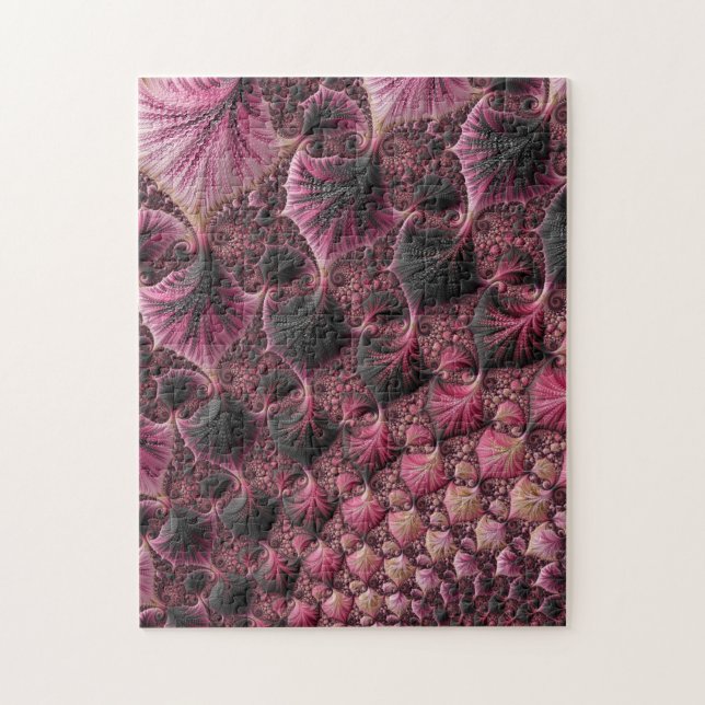 Quebra-cabeça Fractal Rosa (Vertical)