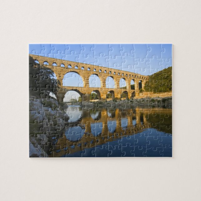 Quebra-cabeça França, Avinhão. O aqueduto romano Pont du Gard (Horizontal)