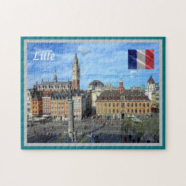 Quebra-cabeça França - Lilla Lille - (Horizontal)
