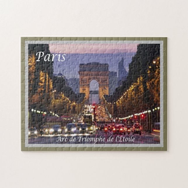 Quebra-cabeça França - Paris - Arc de triomphe de l'Étoile - (Horizontal)