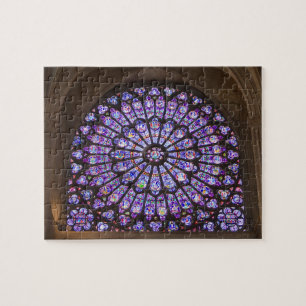 Quebra-cabeça França, Paris. Detalhe interior de vitral