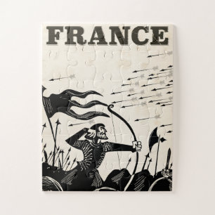 Quebra-cabeça França viagens vintage de poster de clássico medi