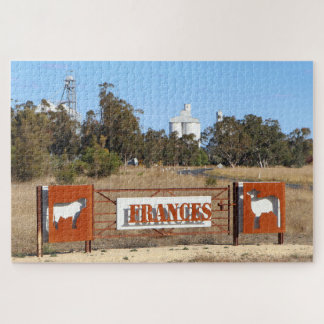 Quebra-cabeça Frances, Austrália Meridional, placa de entrada da