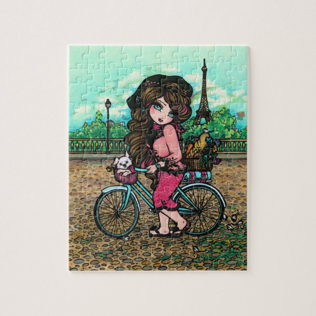 Quebra-cabeça francês Hannah Lynn da arte da torre (Vertical)