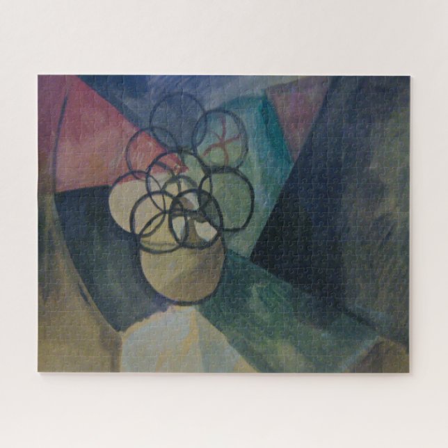 Quebra-cabeça Francis Picabia, Caoutchouc, 1909, Abstrato Art (Horizontal)