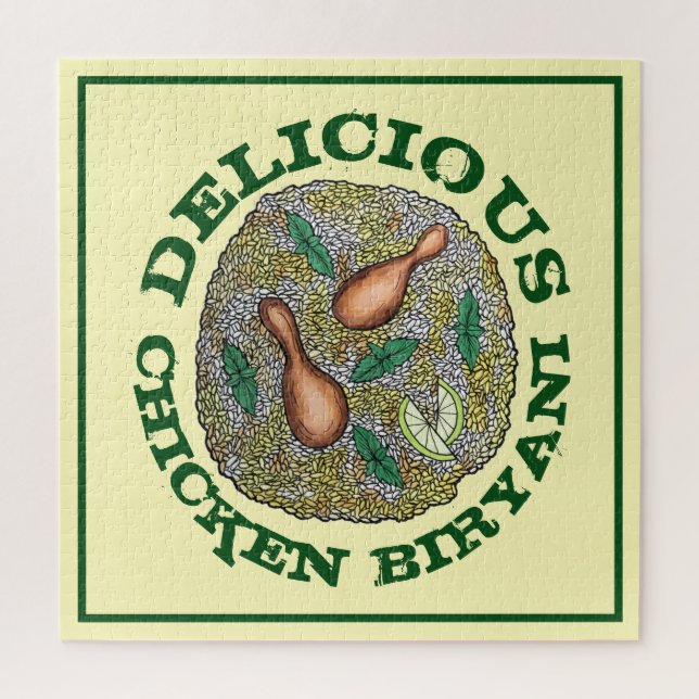 Quebra-cabeça Frango delicioso Biryani Comida culinária indiana (Vertical)