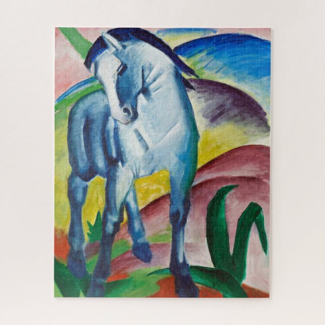 Quebra-cabeça Franz Marc Blue Horse (1911) (Vertical)