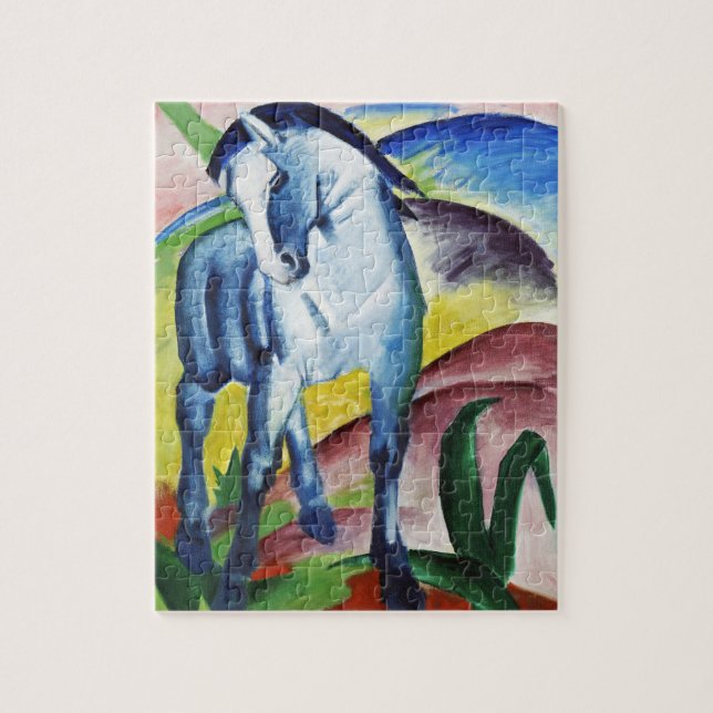 Quebra-cabeça Franz Marc Moderno Cavalo Azul I Arte Expressionis (Vertical)