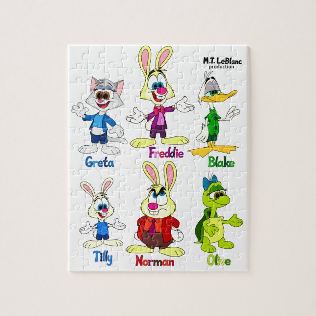 Quebra-cabeça Freddie Bunny & Amigos  (Vertical)