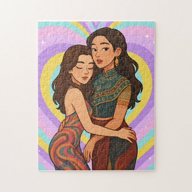 Quebra-cabeça Freenbecky Thai GL Ship Couple Freen & Becky  (Vertical)