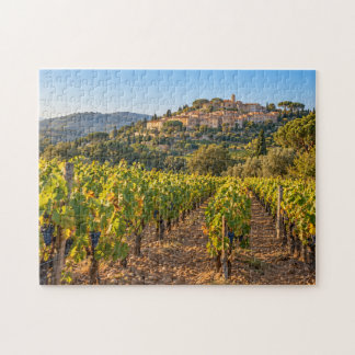 Quebra-cabeça French Riviera Vineyard & Hilltop Village