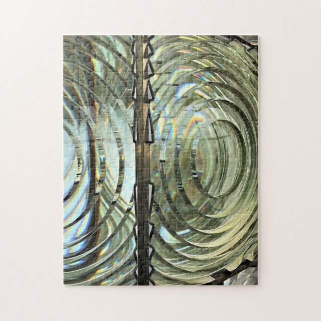 Quebra-cabeça Frensel Lens, Farol Cape Blanco, Costa do Oregon (Vertical)