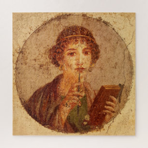 Quebra-cabeça Fresco of Sappho in Pompeii