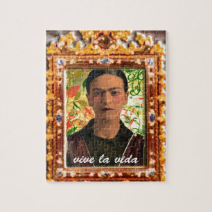 Quebra-cabeça Frida Kahlo Reflejando